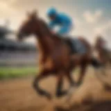 Thoroughbred racing at the Kentucky Derby