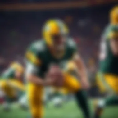 Packers Game Action Green Bay Packers in action during a game