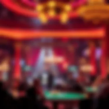 Vibrant ambiance setting of Bacchanal