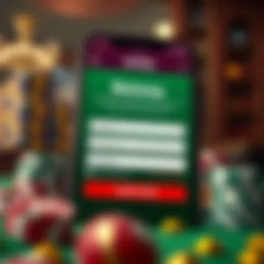 Illustration of registration form for Betway app