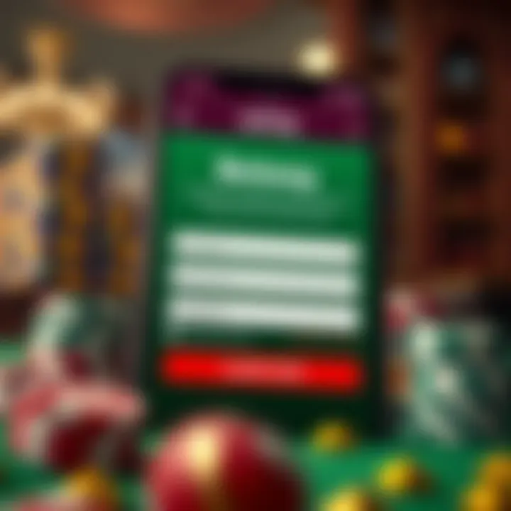 Illustration of registration form for Betway app