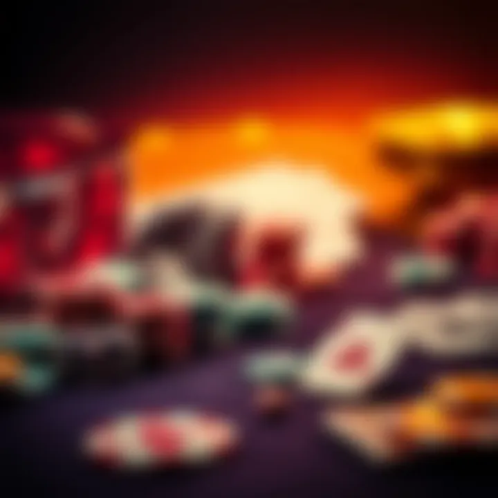 An artistic interpretation of the cultural significance of casino games