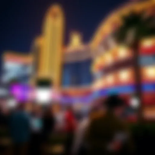 Exterior view of a luxury casino on the Las Vegas Strip