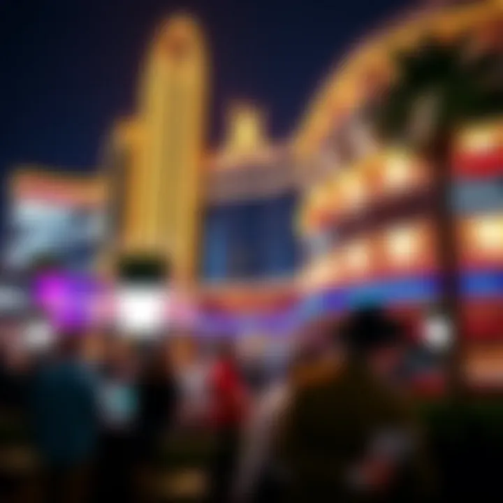 Exterior view of a luxury casino on the Las Vegas Strip