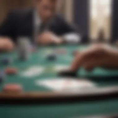 Strategic gameplay at a blackjack table