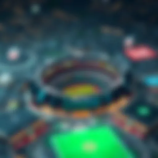 Aerial view of DraftKings at Meadowlands highlighting its architecture