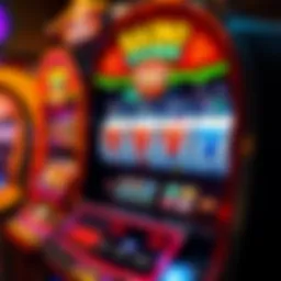 Vibrant slot machine graphics
