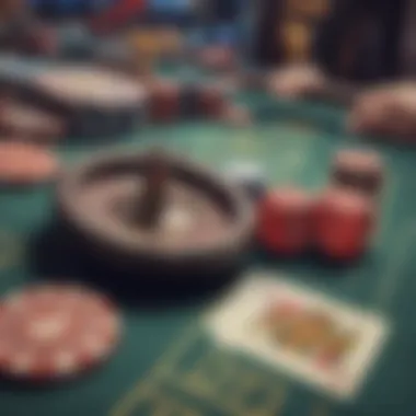 Diverse Online Casino Game Selection An overview of various online casino games displayed on a digital screen