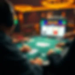Online five card poker gameplay screenshot