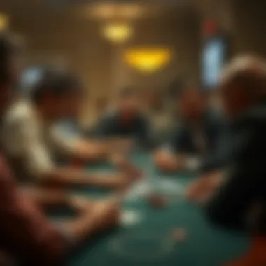 Players engaged in an intense Spades match, displaying focus and strategy.