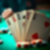 Visual representation of a straight flush in poker