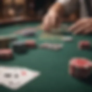 Free Poker Experience A vibrant poker table showing chips and cards in a free poker setting