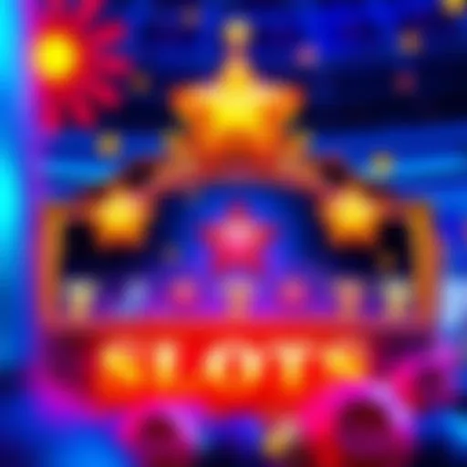 Vibrant graphics of Lucky Stars Slots showcasing celestial themes