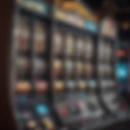 Luxurious slot machine display