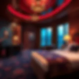 Luxurious room at Horse Shoe Casino Hotel