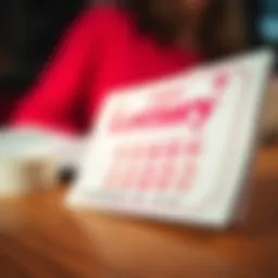 A close-up of a vibrant lottery ticket displayed on a wooden table