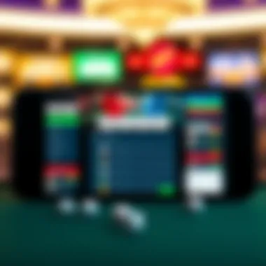 Modern Online Lottery Platform A modern online lottery platform interface on a smartphone screen