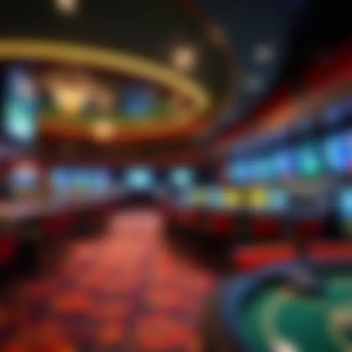 Overview of IL Rivers Casino Sportsbook interior