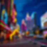 Vibrant Las Vegas Strip at night highlighting neon lights and bustling atmosphere