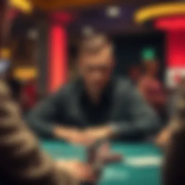 A calm and focused player at a gaming table