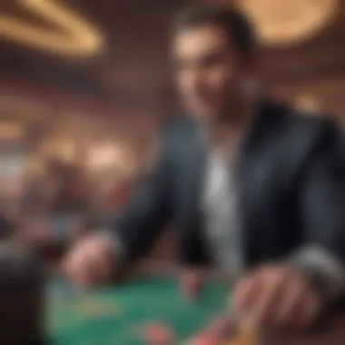 Player engaging with a jackpot party casino app