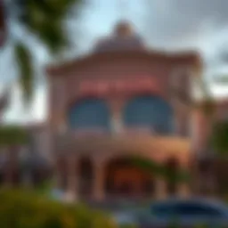 Exterior view of Paragon Casino Resort showcasing its architectural design