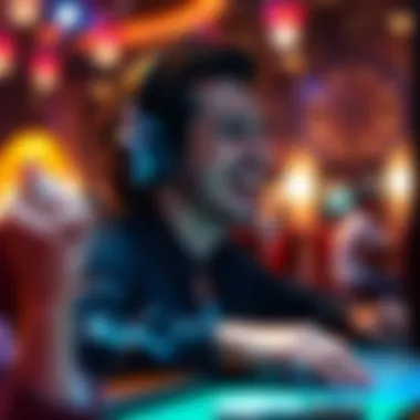 The Thrill of Online Gaming A player enjoying the online gaming experience with excitement