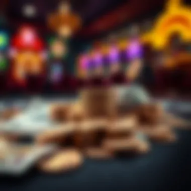 Bankroll management tips illustrated with coins and notes