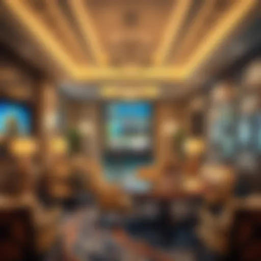 Luxurious suite interior showcasing modern decor and spacious layout