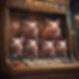 Visual representation of the Three Little Pigs slot machine interface