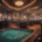 A panoramic view of Thunderstruck Casino's vibrant gaming floor