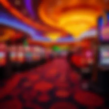 Vibrancy and Excitement of Casino Gaming Energetic gaming floor reflecting the vibrant atmosphere of a casino
