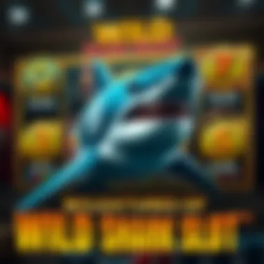 Detailed depiction of key features and bonus mechanics unique to the Wild Shark slot game.