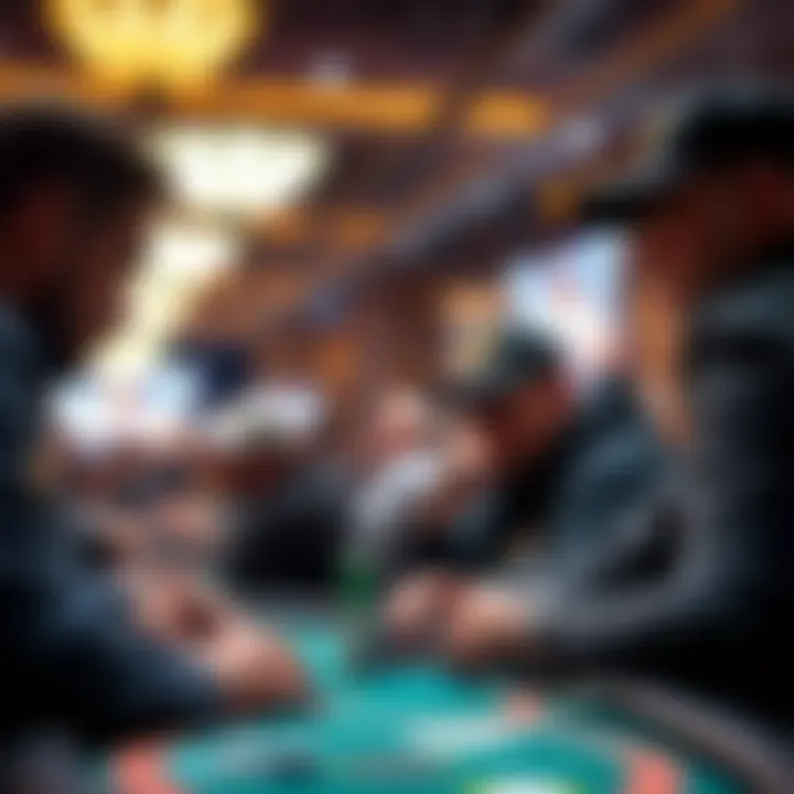 Players engaging in a competitive atmosphere at the WSOP Circuit